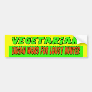 Vegetarian Bumper Sticker
