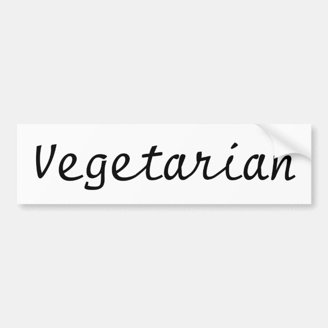 Vegetarian Bumper Sticker (Front)