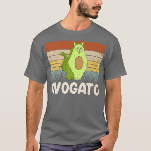 Vegetarian cat Avogato veggie hangover Avocado Vin T-Shirt