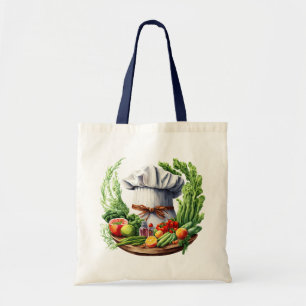 Vegetarian chef tote bag