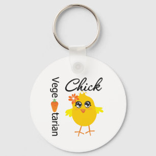 Vegetarian Chick Key Ring