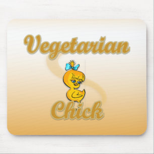 Vegetarian Chick Mouse Mat