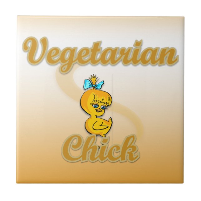 Vegetarian Chick Tile (Front)