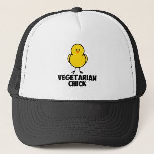 Vegetarian Chick Trucker Hat