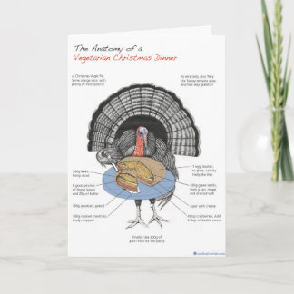 Vegetarian Christmas card