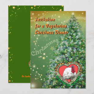 Vegetarian Christmas Dinner Invitation