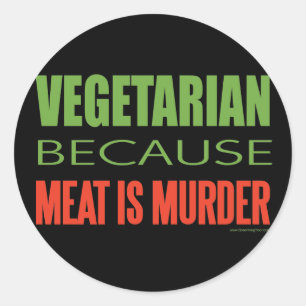 Vegetarian Classic Round Sticker
