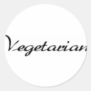 Vegetarian Classic Round Sticker