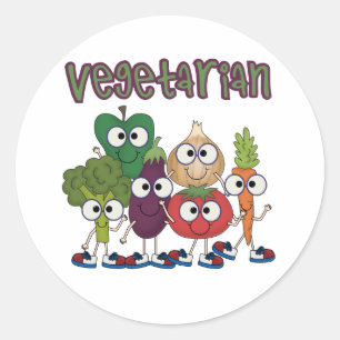 Vegetarian Classic Round Sticker