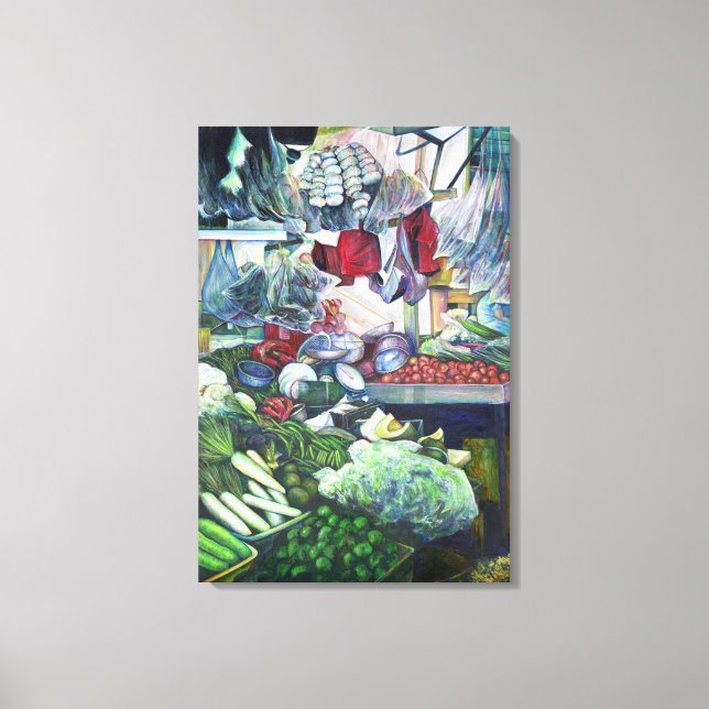 Vegetarian Club meets Here in Tuesday Afternoons Canvas Print (Front)