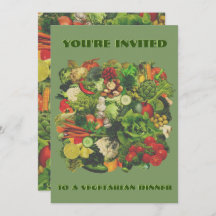 Vegetarian Dinner Invitation 🥕🧅🥑