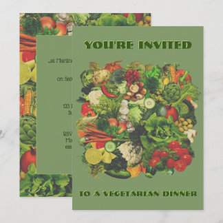 Vegetarian Dinner Invitation 🥕🧅🥑