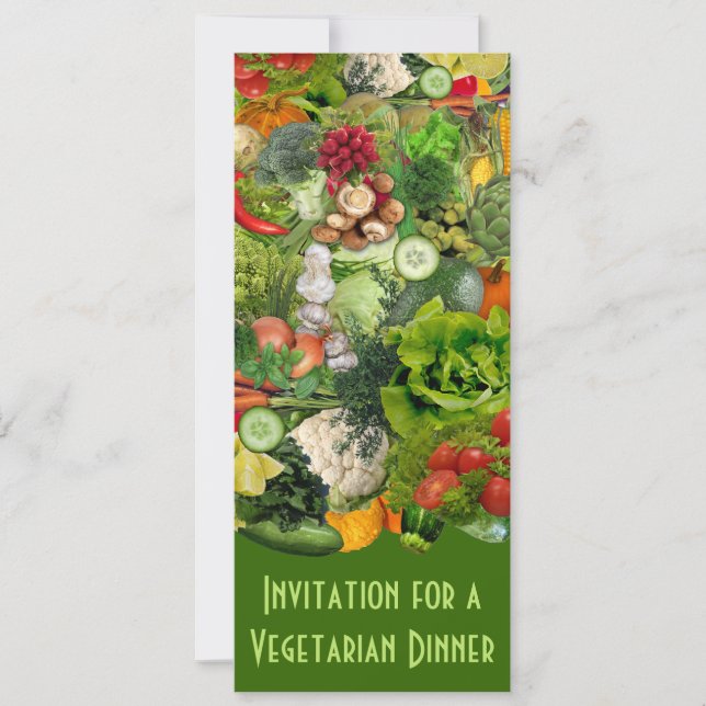 Vegetarian Dinner Invitation (Front)