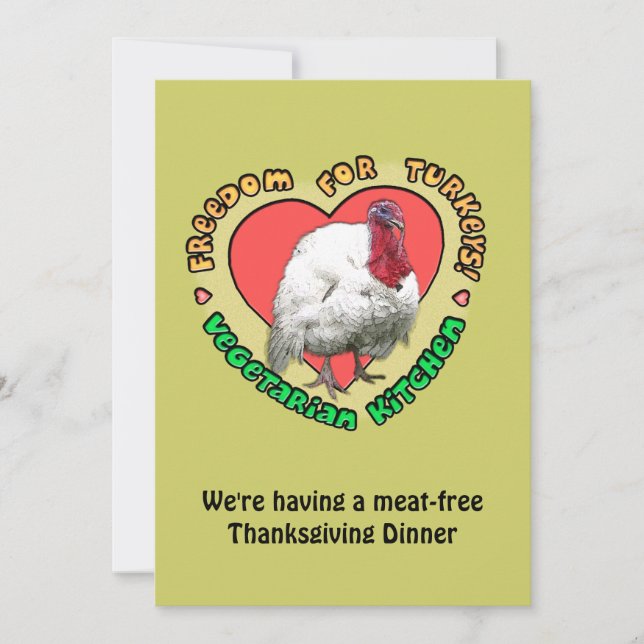 Vegetarian Dinner Invitation (Front)