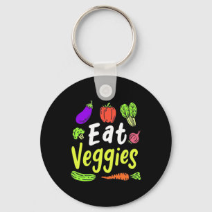 Vegetarian Eat Veggies Key Ring