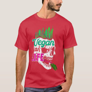 Vegetarian For Life Vegetables Vegan Vegetarianism T-Shirt