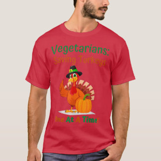 Vegetarian Happy Thanksgiving Holiday Dinner Funny T-Shirt