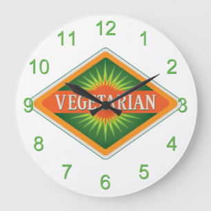Vegetarian Large Clock