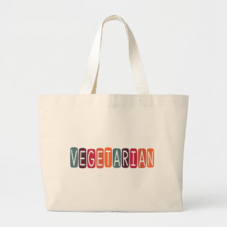 Vegetarian Large Tote Bag