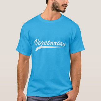 Vegetarian Logo (Blue/M) T-Shirt