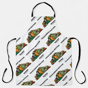 Vegetarian Matter Inside Pile Of Vegetables Apron