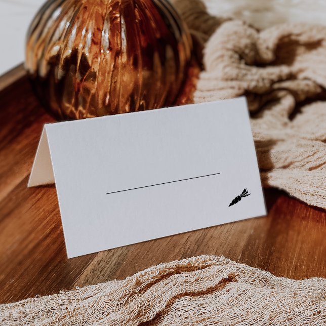 Vegetarian Meal Option Wedding Place Card (Creator Uploaded)