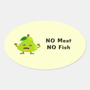 Vegetarian means No Meat, No Fish Food Labels Pear
