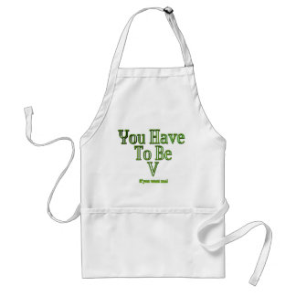Vegetarian or vegan statement standard apron