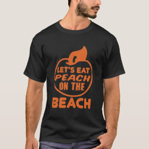 vegetarian peach saying shirt