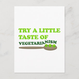 Vegetarian Peas Postcard