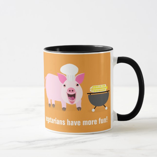 Vegetarian Pig Mug (Right)