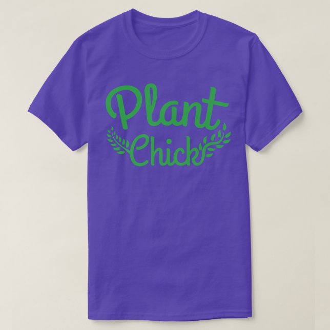 Vegetarian Plantbased Eater Womens Plant Chick Veg T-Shirt (Design Front)