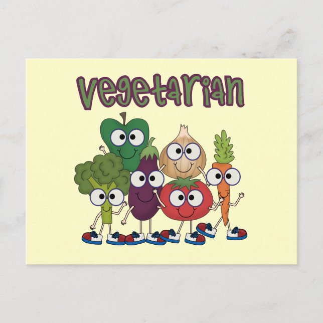 Vegetarian Postcard (Front)