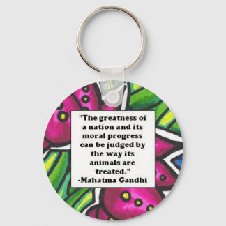 Vegetarian Quote Key Ring