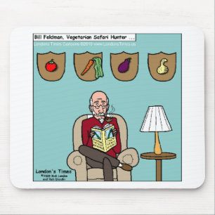 Vegetarian Safari Hunter Funny Mugs Tees & Gifts Mouse Mat