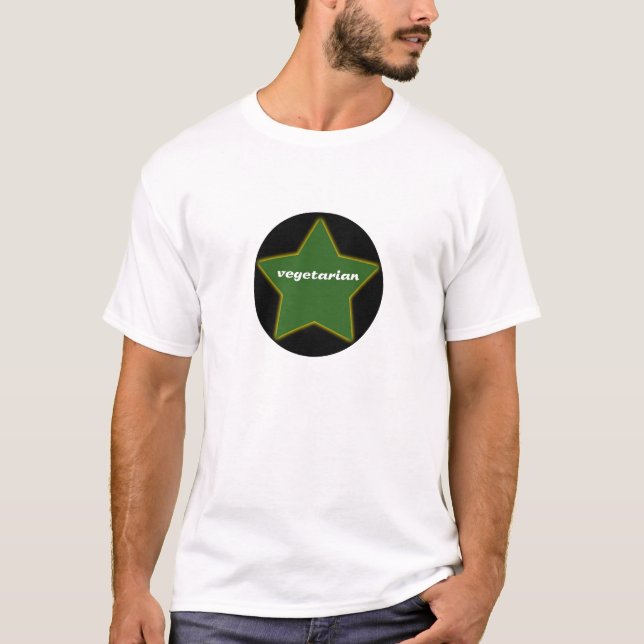Vegetarian Star T-Shirt (Front)