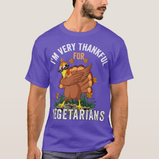 Vegetarian Thanksgiving Funny Dabbing Turkey Love T-Shirt