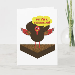 Vegetarian thanksgiving turkey - funny cards