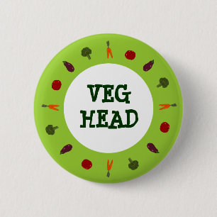 Vegetarian/Vegan Colourful Veggies Button