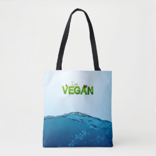 Vegetarian Vegan Love Protect Save Animals Veg Eat Tote Bag