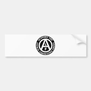 Vegetarian Vegan Support Animal Liberation Front Bumper Sticker