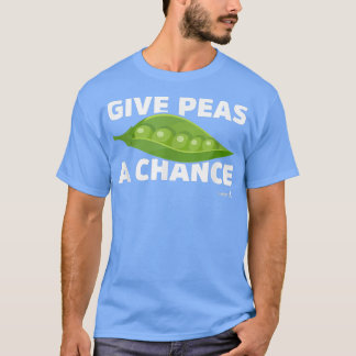 Vegetarian Vegan TShirt Give Peas a Chance!