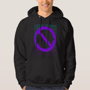 Vegetarian Vegan Veganism Retro Hoodie