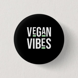Vegetarian Vegan Vibes 3 Cm Round Badge