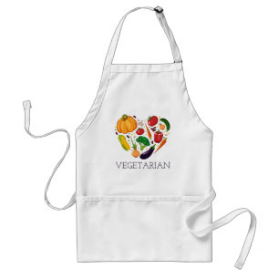 Vegetarian Vegetable Heart Standard Apron