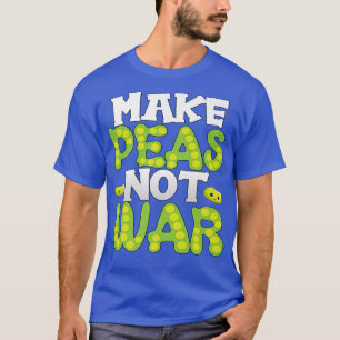 Vegetarian Veggie Pun Make Peas Not War Funny Vega T-Shirt