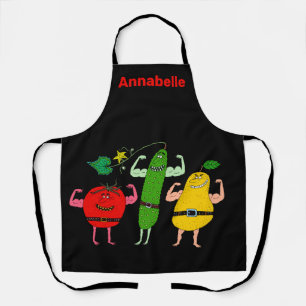 Vegetarian Veggies Rock Personalise Apron