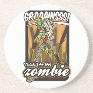 Vegetarian Zombie Coaster