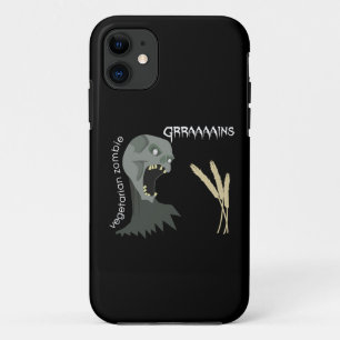 Vegetarian Zombie wants Graaaains! iPhone 11 Case