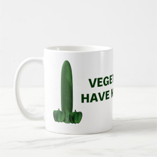 Vegetarians have more fun coffee mug